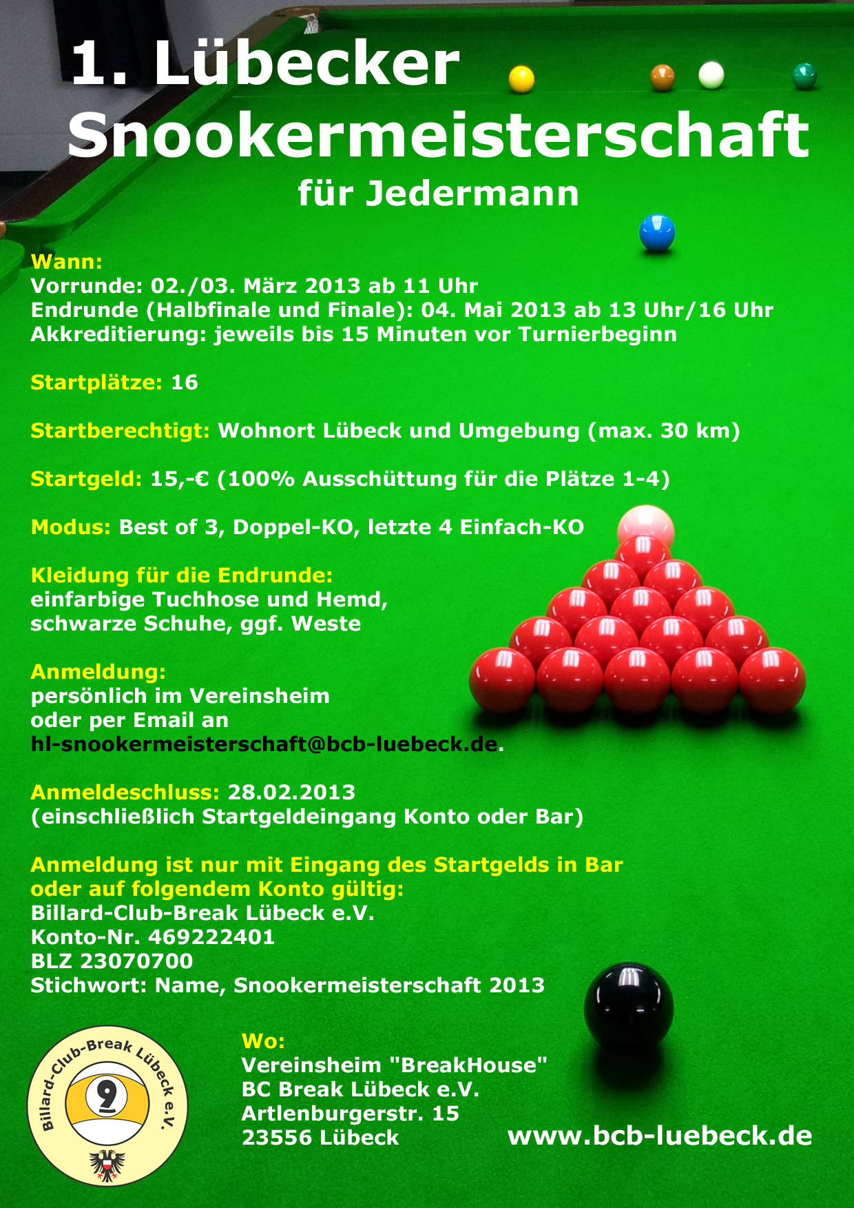 1. Lübecker Snookermeisterschaft